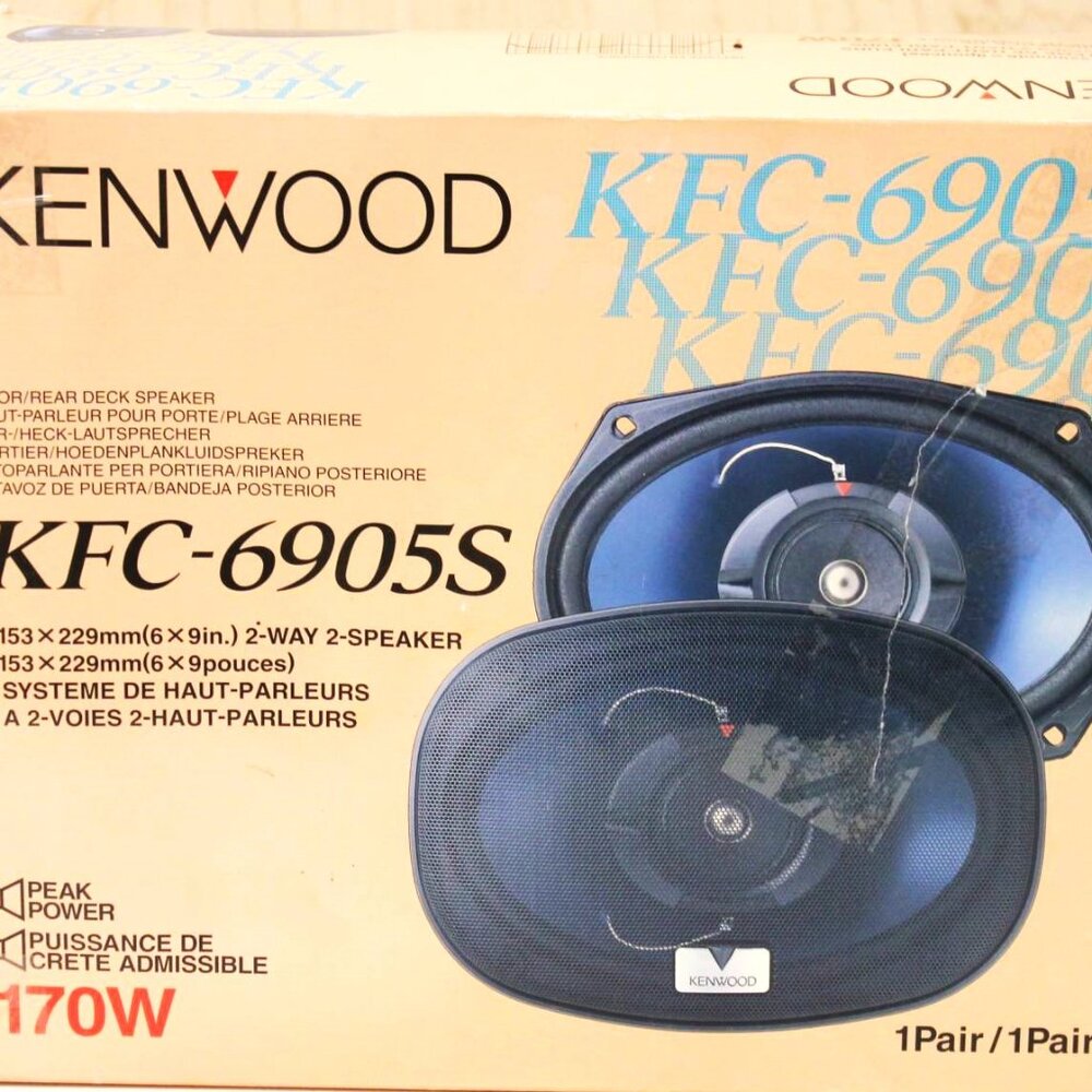 KENWOOD Door Rear Deck Speakers KFC-69055 Car Speakers